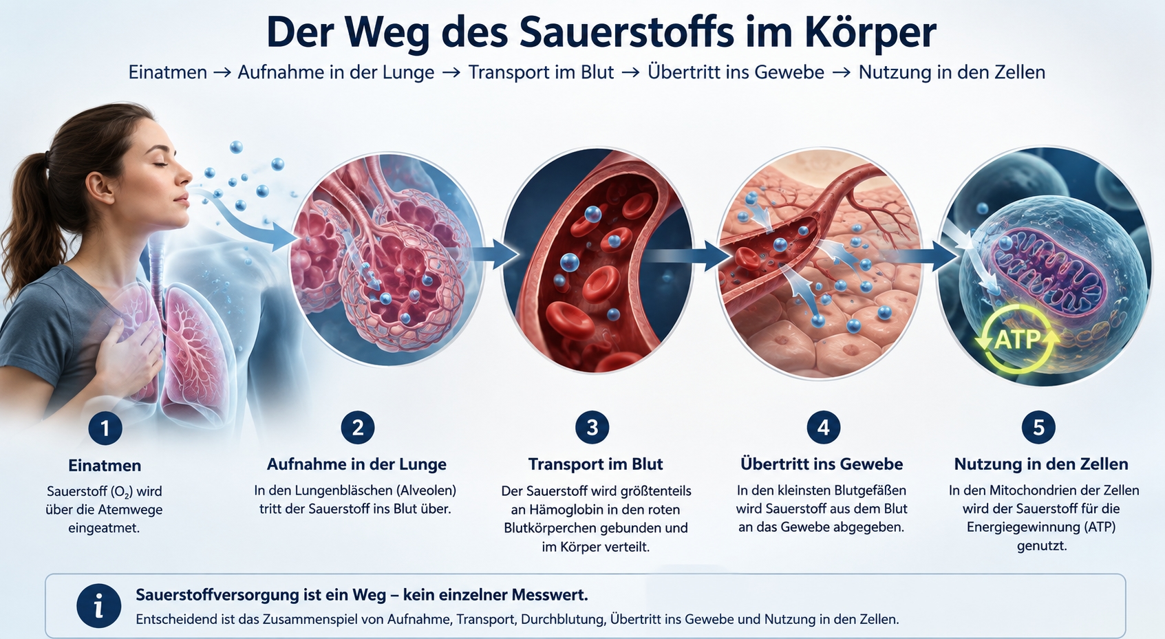 Der Weg des Sauerstoffes Sauerstoff-Mehrschritt-Anwendung nach Prof. Manfred von Ardenne  