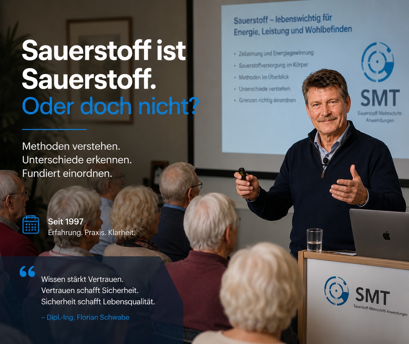 Über Florian Schwabe Sauerstoff-Mehrschritt-Anwendung nach Prof. Manfred von Ardenne  